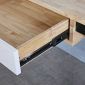 Bàn làm việc có ngăn kéo 120x50cm gỗ cao su chân chữ K BD68131