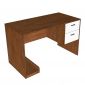 Bàn máy tính có ngăn tủ 120x60cm gỗ cao su BD68128