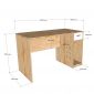 Bàn máy tính có ngăn kéo 120x60cm gỗ cao su BD68130