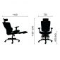 Ghế lưới công thái học có gác chân HOM1105F