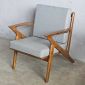 Ghế sofa Z Armchair bọc da PU gỗ Ash GSD68098