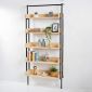 Kệ sách áp tường 5 tầng 84x28x180cm gỗ cao su KS68267