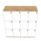 Tủ Locker 12 ngăn khóa số 120x45x120cm gỗ cao su THSL005