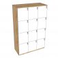 Tủ Locker 12 ngăn khóa số 100x45x160cm gỗ cao su THSL008