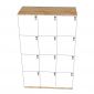 Tủ Locker 12 ngăn khóa số 100x45x160cm gỗ cao su THSL008