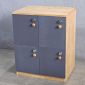 Tủ Locker 4 ngăn ren số 60x45x70cm gỗ cao su THSL001