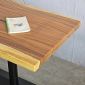 Bàn nhà hàng/cafe chữ nhật 120x65cm gỗ me tây CFD68235