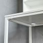 Bàn học liền giá sách 100x60x145cm gỗ cao su FD68068