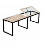 Bàn vẽ kỹ thuật DraftingDesk 240x70cm gỗ cao su chân sắt DD68012