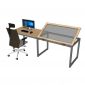 Bàn vẽ kỹ thuật DraftingDesk 240x60cm gỗ cao su chân sắt DD68012