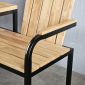 Ghế băng dài có lưng tựa 150x50cm gỗ cao su GBD042