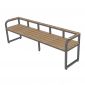 Ghế băng dài 200x45x60cm gỗ cao su GBD039