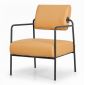 Ghế sofa đơn bọc da simili khung sắt GSD68099