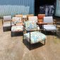 Ghế sofa đơn bọc da simili khung sắt GSD68099