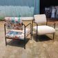 Ghế sofa đơn bọc da simili khung sắt GSD68099
