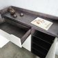 Tủ giày 1m2 hiện đại 3 cánh 1 ngăn kéo gỗ cao su chân sắt KG68033