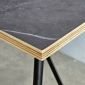 Bàn ăn gấp gọn 120x60cm gỗ plywood vân giả đá BA68204
