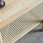 Bàn sofa hình Oval 2 tầng gỗ tần bì TT68263