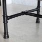 Bàn trà phòng khách gỗ cao su ống nước TT68042