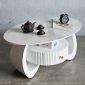 Bàn sofa hình Ellipse 100x60cm đá ceramic TT68314
