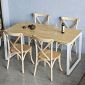 Combo bàn ăn 160x80cm và 4 ghế ăn Bistro BBA175