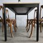 Combo bàn ăn 140x70cm gỗ plywood và 4 ghế ăn Bistro BBA174