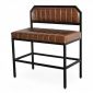 Ghế bar băng bọc nệm 100x55x117cm khung sắt GBD046