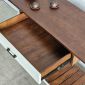 Bàn console có ngăn kéo 120x40x85cm gỗ cao su chân sắt CST069
