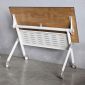 Bàn đào tạo gấp gọn 120x60cm gỗ cao su SPD68232