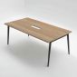 Bàn họp 200x100cm gỗ plywood hệ Tứ Giác Côn HBDI013