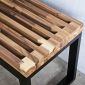 Ghế băng dài có bàn trà 132x35x45cm gỗ tràm GBD047