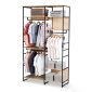 Tủ quần áo 146x55x250cm gỗ cao su KQA68063