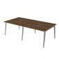 Bàn cụm 4 người 240x120cm gỗ plywood hệ Tứ Giác Côn HBDI011