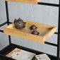 Kệ trang trí 80x32x170cm gỗ cao su KS68283
