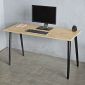 Bàn làm việc 140x60cm gỗ plywood vân Cut Trunk hệ Đa Giác HDG024