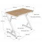 Bàn chữ Z mini 80x50cm gỗ cao su SPD68236