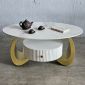 Bàn sofa hình Ellipse 100x60cm đá ceramic TT68314