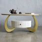 Bàn sofa hình Ellipse 100x60cm đá ceramic TT68314