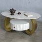 Bàn sofa hình Ellipse 100x60cm đá ceramic TT68314