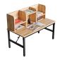 Bàn trẻ em có kệ sách 100x50cm gỗ cao su chân gấp KGD045