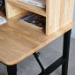 Bàn trẻ em gấp gọn có kệ sách 100x50cm gỗ cao su KGD045