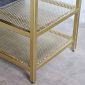 Kệ giày 2 tầng khung sắt có nệm ngồi KG68042