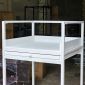 Kệ máy giặt máy sấy 80x77x150cm có ray trượt để giỏ đồ giặt KMG68018