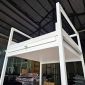 Kệ máy giặt máy sấy 80x77x150cm có ray trượt để giỏ đồ giặt KMG68018
