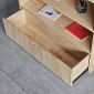 Kệ sách có ngăn kéo 100x30x106cm gỗ cao su KS68289