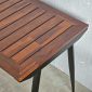 Bàn ăn ngoài trời 120x70cm gỗ tràm chân sắt CONE BA68216