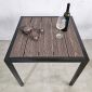 Bàn vuông ngoài trời 80x80cm gỗ nhựa BNT004