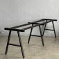 Bàn làm việc cụm 2 240x120cm gỗ cao su chân sắt hệ Aconcept HBAC028