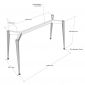 Bàn làm việc có ngăn kéo 120x55cm gỗ cao su BD68137
