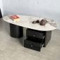 Bàn sofa có ngăn kéo 120x60cm mặt đá ceramic chân sắt  TT68302
